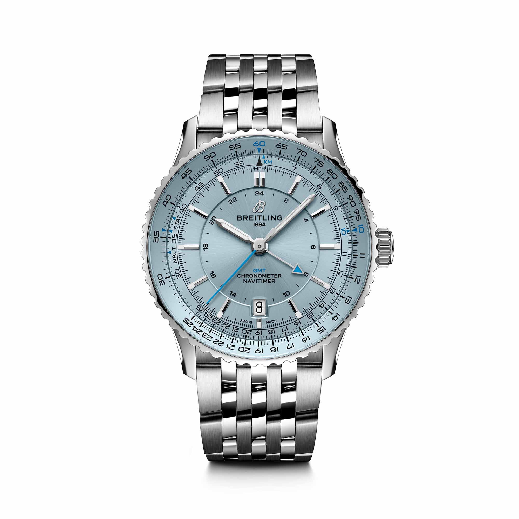Breitling Navitimer Automatic GMT 41 mm Stainless Steel Maison Birks